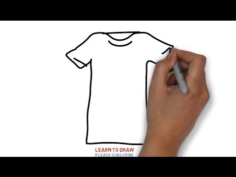 How To Draw a t-shirt For Kids Step By Step