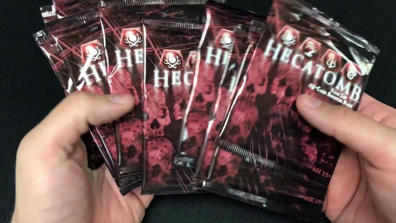 Unboxing Hecatomb CCG Base Set Booster Packs