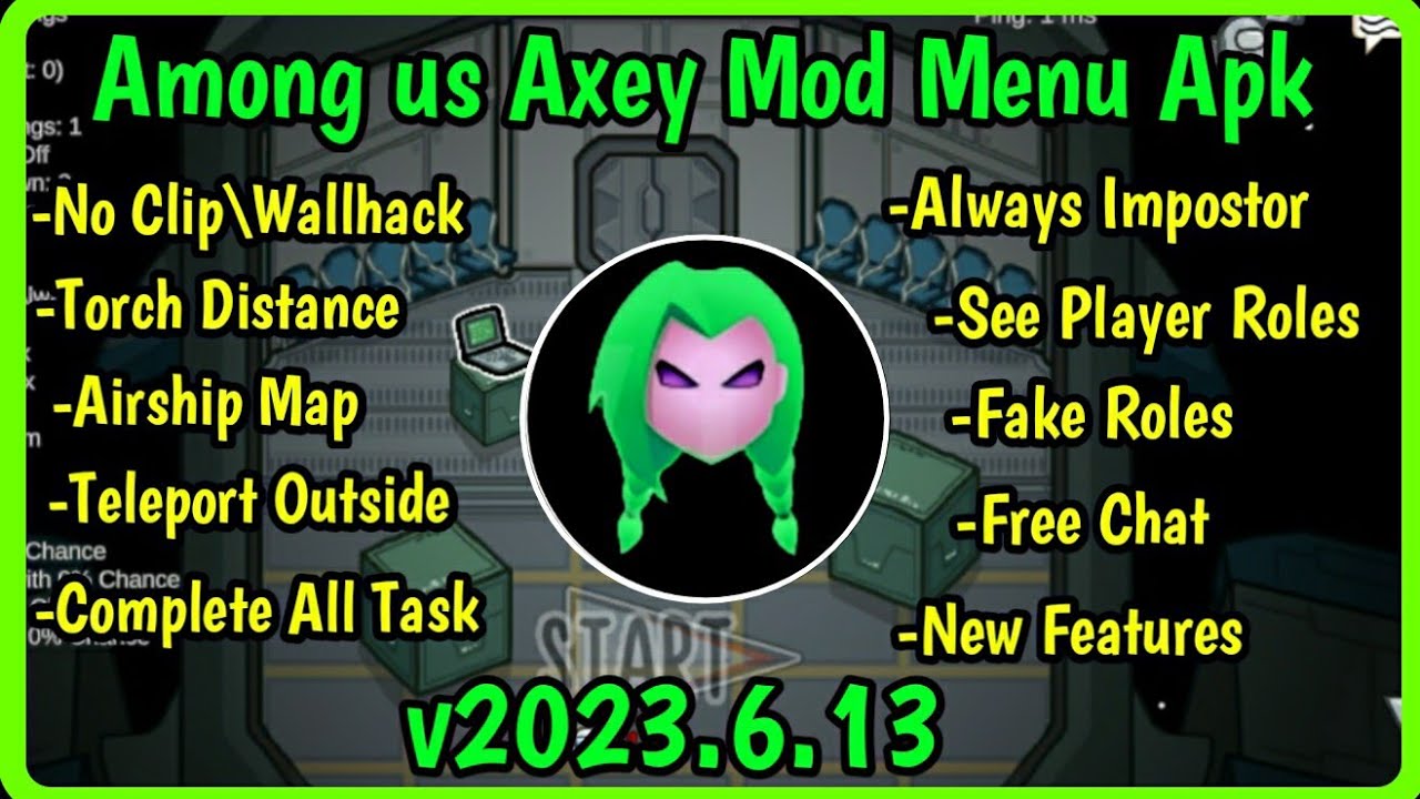Among us Latest v2023.11.7 Mod Menu, Axey Mod Menu