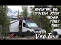 DIY Sprinter Van Conversion Best Layout in a 144 WB | Genius Bed Design and Bike Garage | Van Life