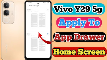 Vivo Y29 5g App Drawer Setting Kaise On Kare // How To App Drawer Setting On Vivo Y29 5g