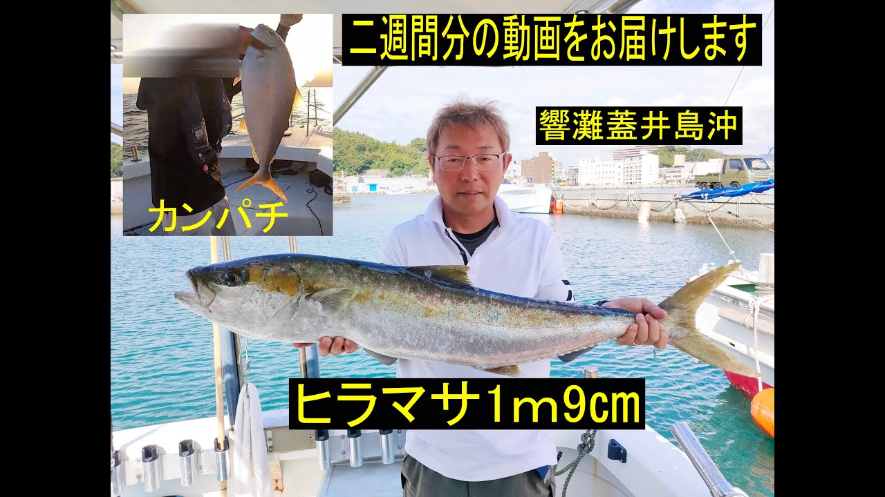 響灘蓋井島沖カンパチ＆ｍ超えヒラマサ！