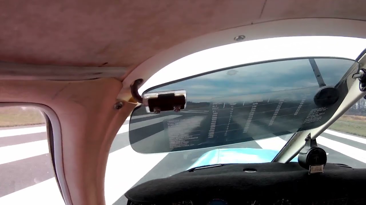 Point of View Piper Warrior Takeoff