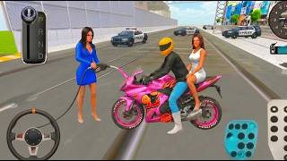 🩷 Brand New Pink Bike Vs 🚄 Bullet Train | 3D Driving Class Android Gameplay | Car Racing Games 2026 screenshot 4