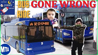 Johny's New MTA Bus Toy Unboxing & MTA Bus Ride Gone Wrong