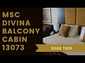 MSC Divina Balcony Cabin 13073 Room Tour MSC Divina Balcony Cabin 13073 Room Tour