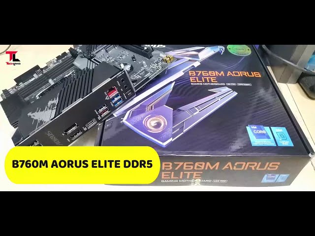 Placa madre Gigabyte Aorus B760m Elite Lga 1700 Matx DDR5