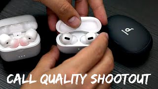 Soundcore Liberty Air 2 vs. AirPods Pro vs. Liberty 2 Pro | Call Quality Shootout ft. Sony WH1000XM3