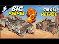 High Powerscore Mammoth build VS Low Powerscore Mammoth build - Crossout Gameplay