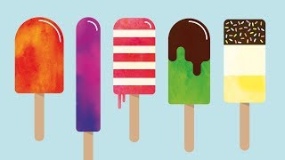 How To Create Watercolor Popsicle Illustrations in Adobe Illustrator