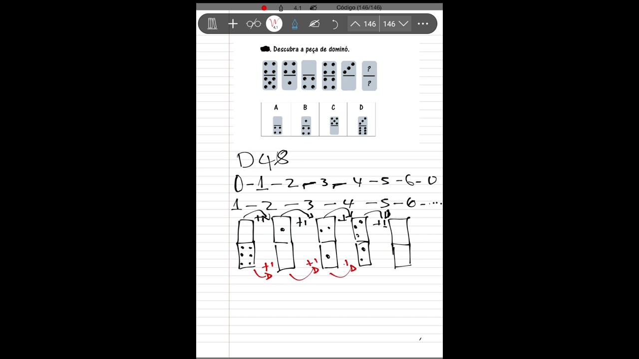 Como resolver um exame psicotécnico (teste de dominó).