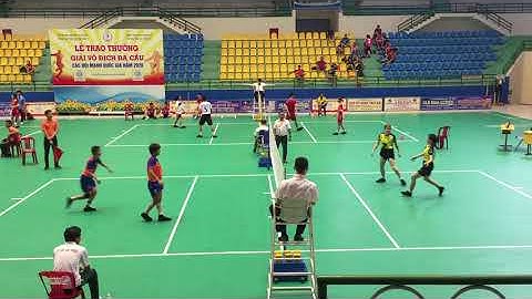 Đá cầu- Shuttlecock kicking :Chung kết: Đôi nữ: Đồng Tháp sv tp HCM s3