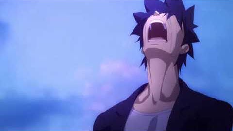 Emiya Kiritsugu Yelling on a Boat