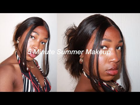 summer everyday makeup routine | 5 minutes, 5 steps