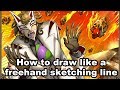 【手書きっぽい仕上げ方】How to draw like a freehand sketching line.