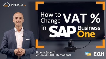Change VAT % in SAP Business One