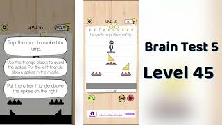 Brain Test 5 Level 45 Solution | Brain Test 5 step by step Hints screenshot 3