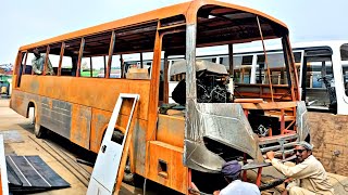 Handmade Bus Manufacturing Process at Local Workshop | Amazing Manufacturing Process of Bus Making