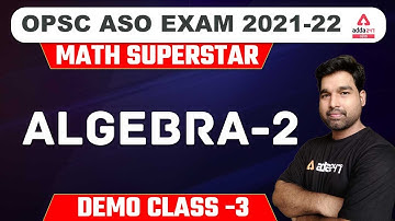 OPSC ASO | Math Demo Class 3 | Algebra