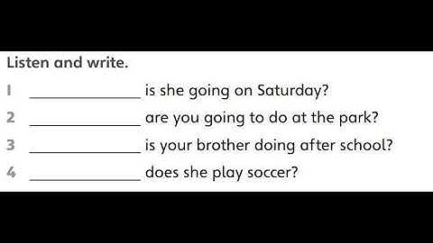 Unit 2 listening test 1