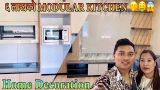 ६ लाखको MODULAR KITCHEN 🫢🤑😱 | तिहारको लागि घर झिलिमिलि पारियो | Jimbu Thakali | Sangye la Vlogs