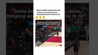 LaMelo ROASTED This Ref🤭 #shorts