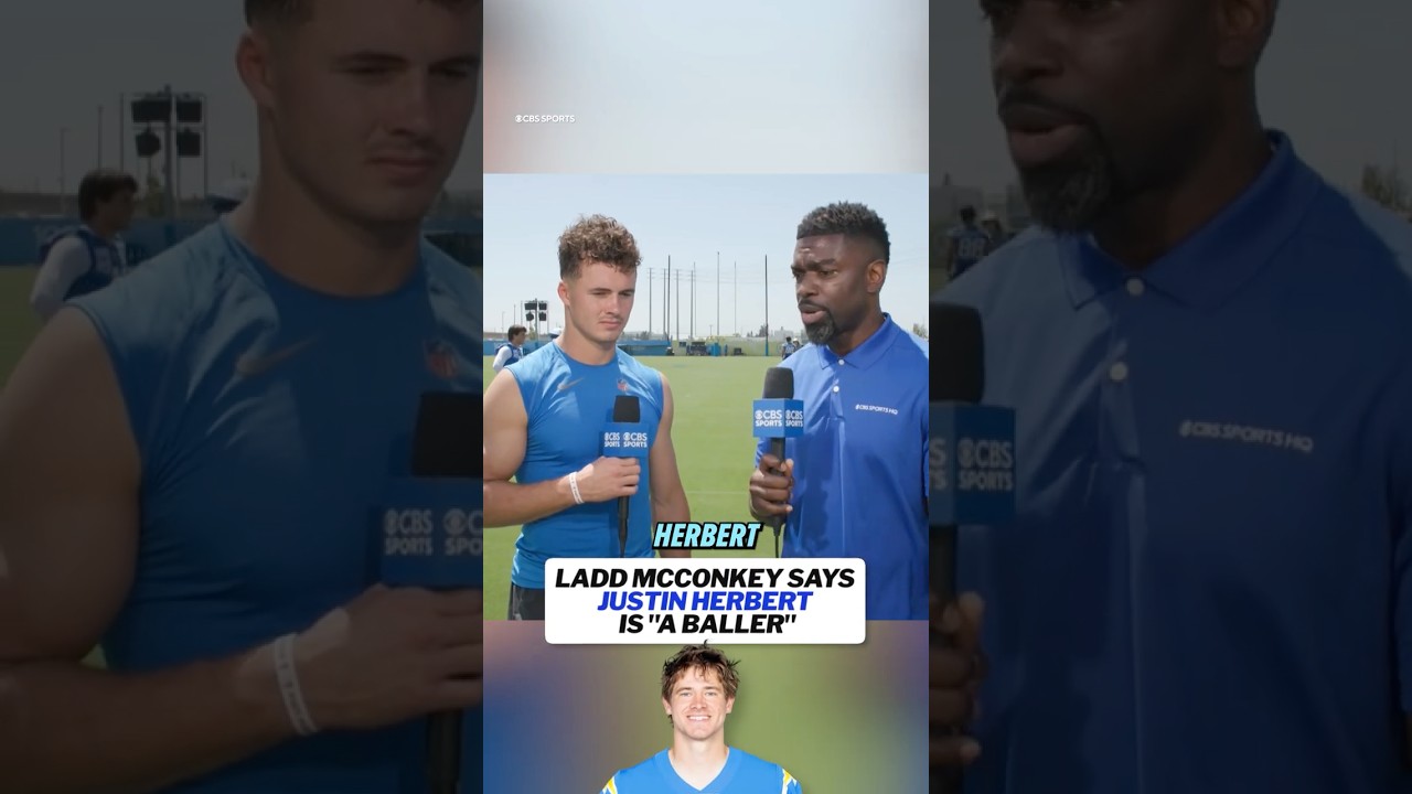 Justin Herbert continues to impress Ladd McConkey #nfl  #chargers