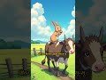 Friendship of a rabbit and a cow ❤️ #ai #moralstories #shorts #aicow #airabbit