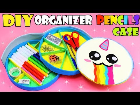DIY РАСКЛАДНОЙ ОРГАНАЙЗЕР СВОИМИ РУКАМИ ЕДИНОРОГ Back to School Idea