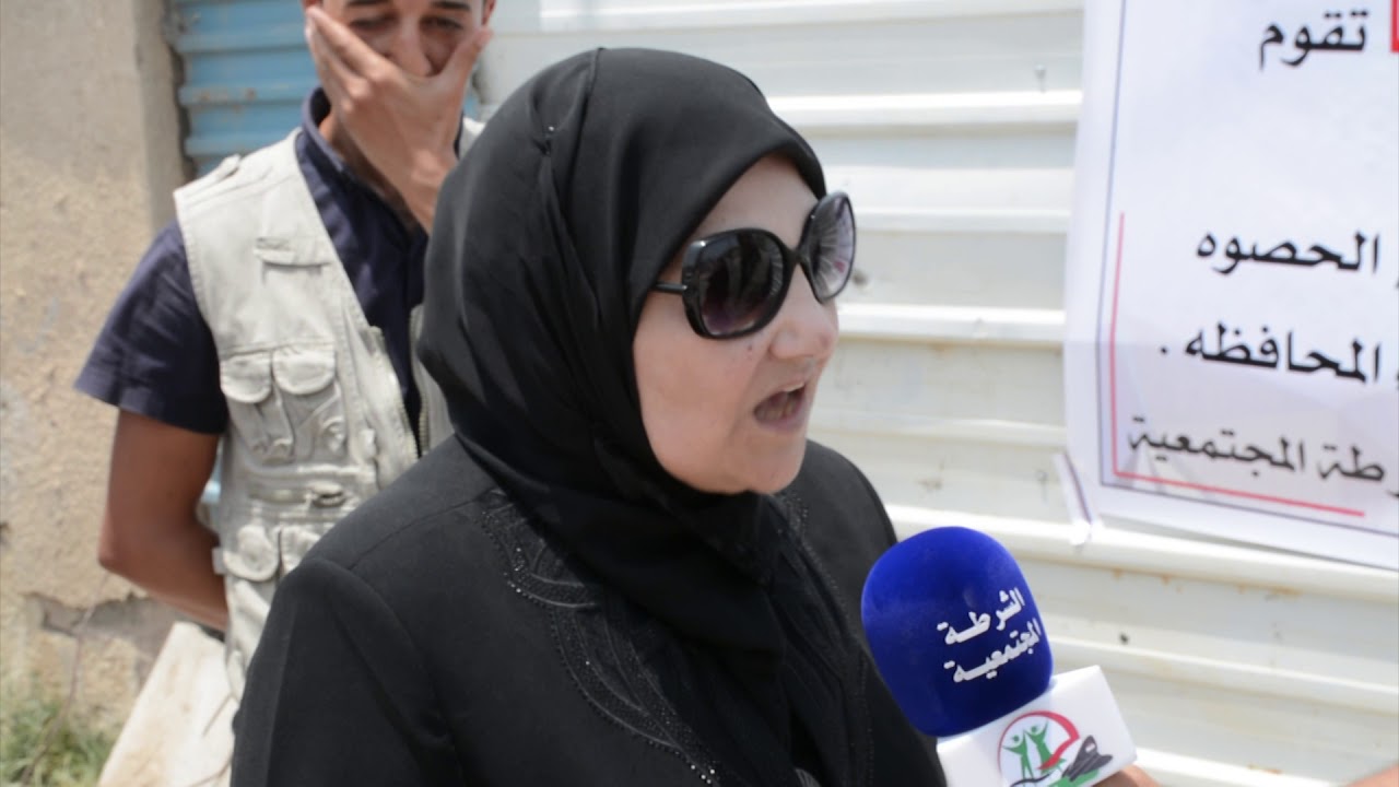 الشرطة المجتمعة تشارك بمشروع ماء منطقة ال 5000 الحصوة في ابو غريب