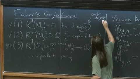 Tautological rings of moduli spaces of curves - A. Pixton - Lecture 03