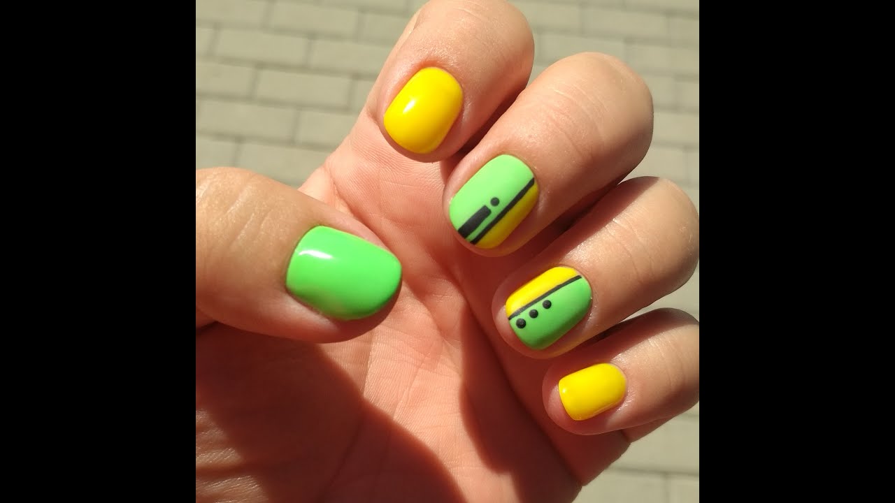 Яркий неоновый маникюр / Обзор на лед лампу SunONE/ Виктория Нейлс ...