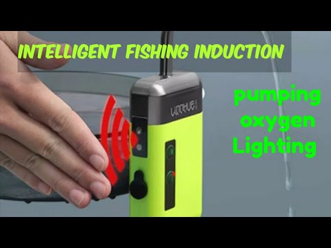 Unboxing 3 in 1 Rechargeable Smart Sensor LED Light Fishing Oxygen Water  Pump Switch 