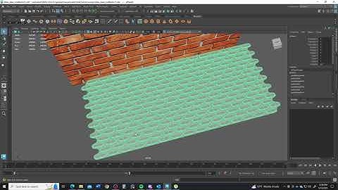 Modeling a Brick Wall in Autodesk Maya 2024, Part 3