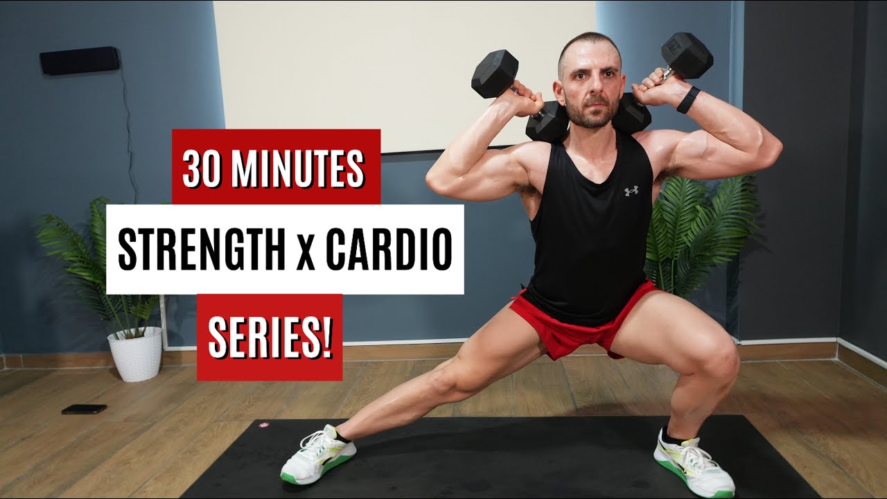 30 MIN Strength x Cardio Burn 🔥 SERIES! | Full Body Dumbbell Workout at ...
