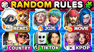 Save One Song RANDOM-regels 🔥 Memes, TikTok, Games, Collabs | Muziekquiz 2025