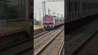 Pink Colour Howrah Bardhaman EMU Local Train #shorts
