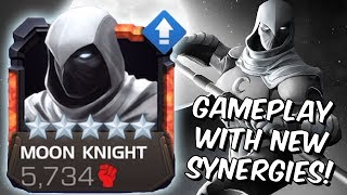 Today we are ranking up 5 star moon knight and testing out some
gameplay with the brand new night thrasher darkhawk synergies! will
these synergies make ...