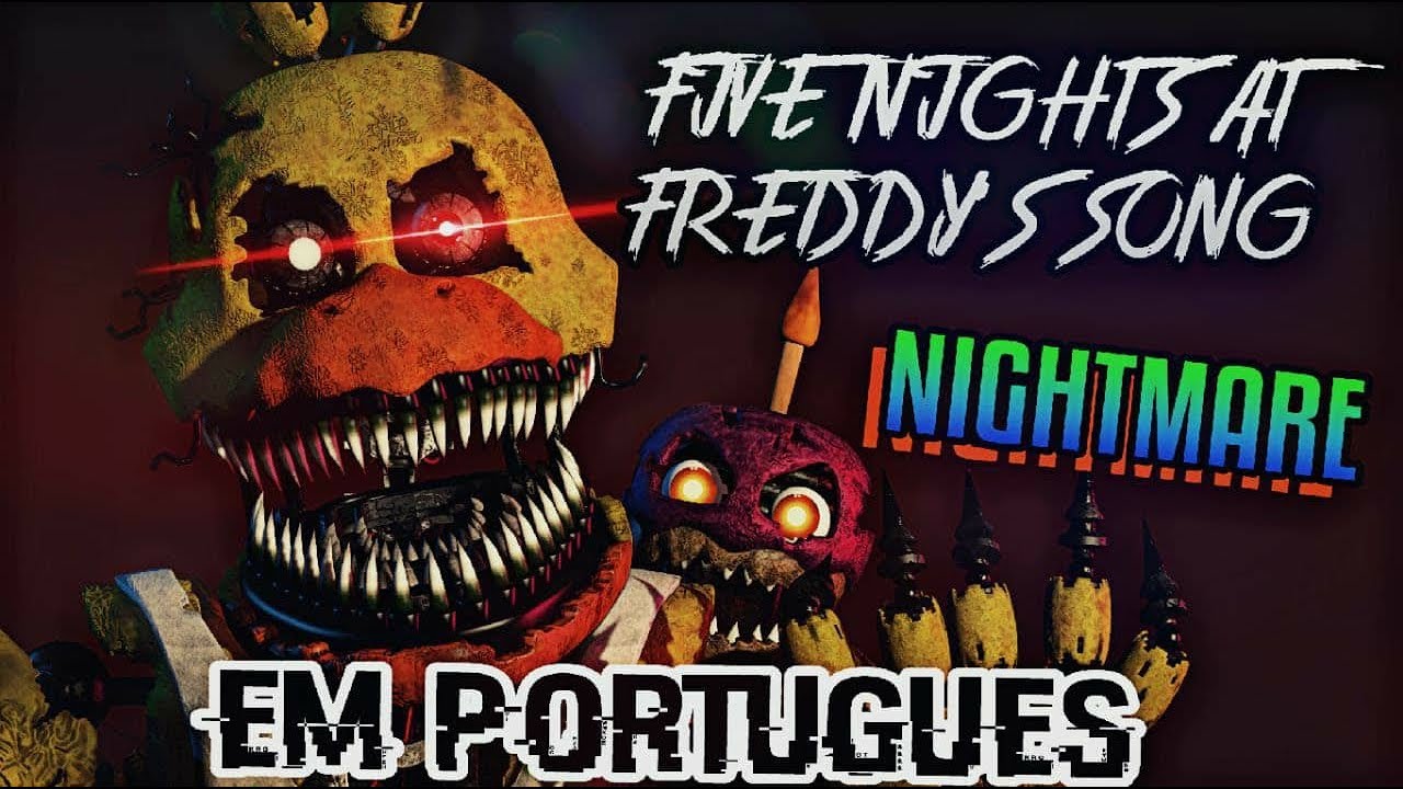 NateWantsToBattle: Nightmare [FNaF LYRIC VIDEO] FNaF Song 