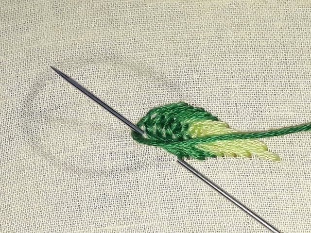 Hand embroidery leaf tutorial | Leaf Design