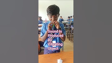 Sound is produced by vibrating object #scienceexperiments #sciencefun