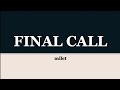 milet『Final Call』歌詞/rom/eng lyrics