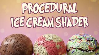 Blender  Procedural ice cream shader