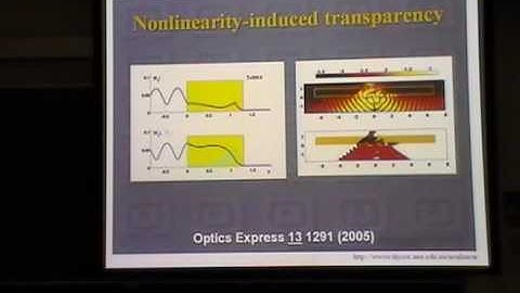 Nonlinear and tunable metamaterials Lecture II - Yuri Kivshar