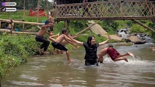 Berenang Di Sungai Ala Si Bolang 😱 Desa Wisata Baros Citalutug !