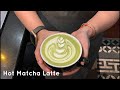 Cafe Vlog #226 | Hot Matcha Latte | Barista Skills | Cafe Shop |