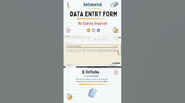 Data Entry Form (Excel) – No Coding! #excel #automation #exceltips