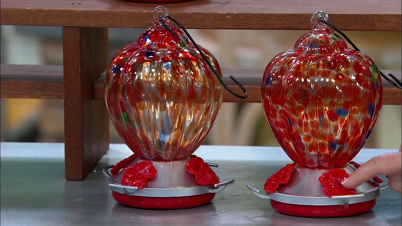 Ultimate Innovations Set of 2 Glass Hummingbird Feeders on QVC YouTube