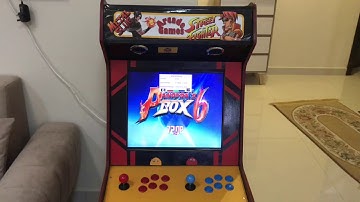 Bartop arcade machine with Pandora box 6  installed لعبة  الاركيد