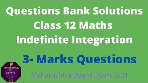 Questions Bank Solutions Class 12 Maths/3-Marks Questions/Indefinite integration